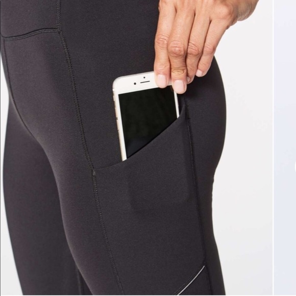 Lululemon Speed Up Crop athletic leggings tights black - Picture 4 of 12